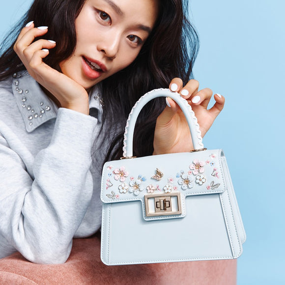 Flowergirl Top Handle Bag