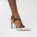 Leonna T-strap Heeled Pumps