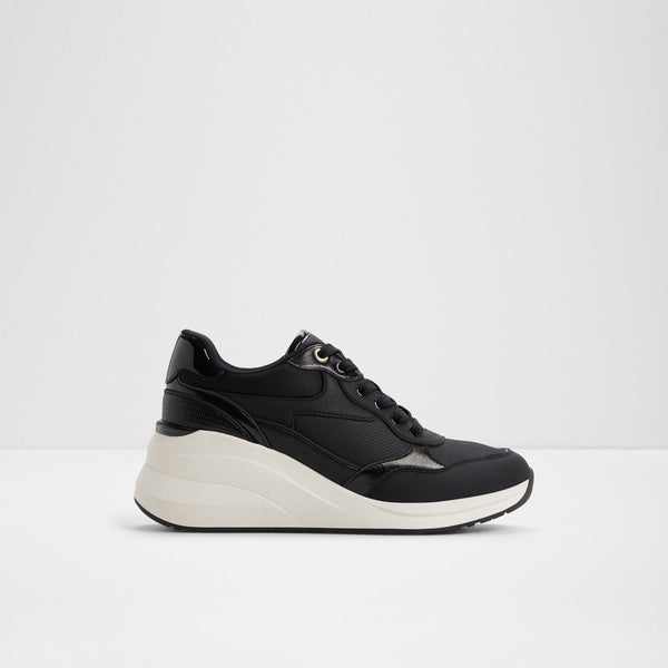 ALDO Women's Black Wedge Sneakers