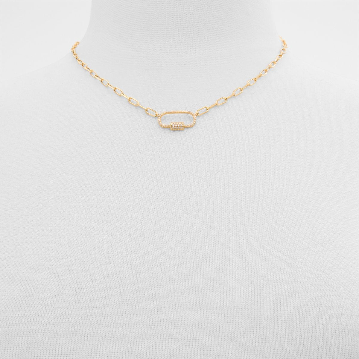 Carabiner Single-Strand Necklace