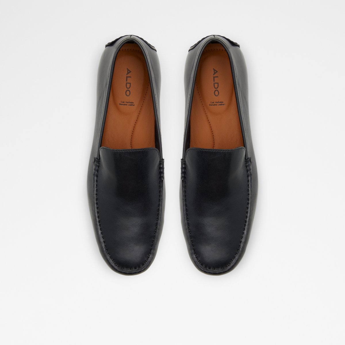 Aldo mens sale black loafers